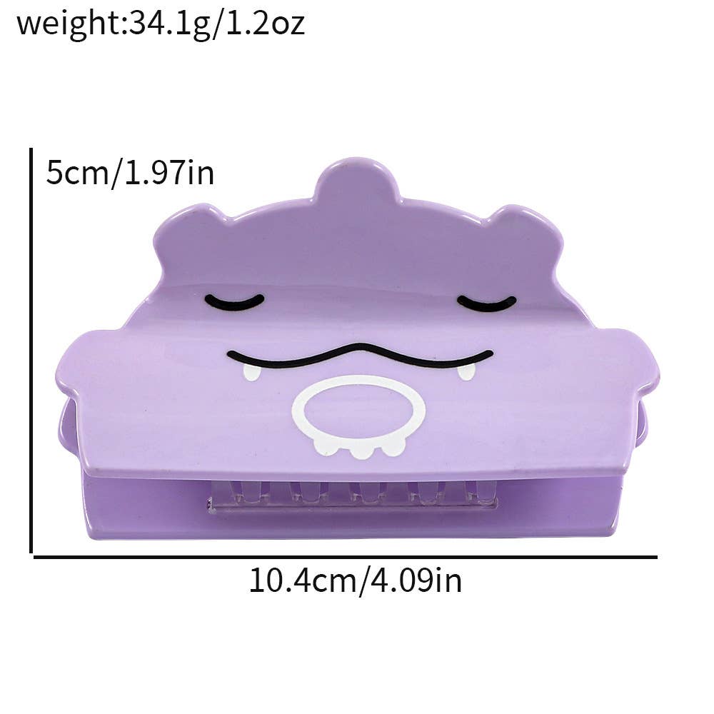 Evil Purple Hair Clips