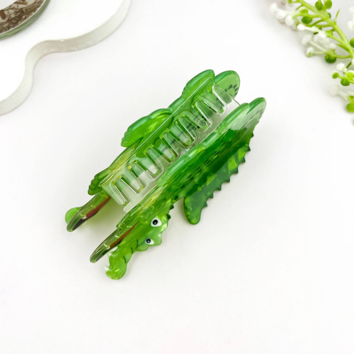 Giant Crocodile Printed Hair Claw Clip