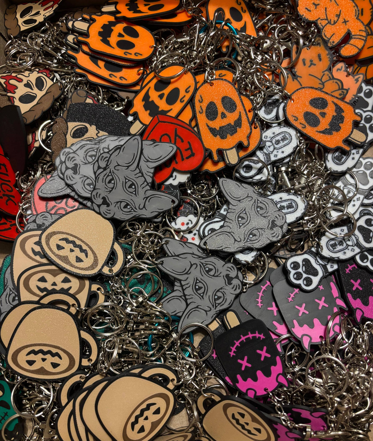 Pumpkin Cone Keychain
