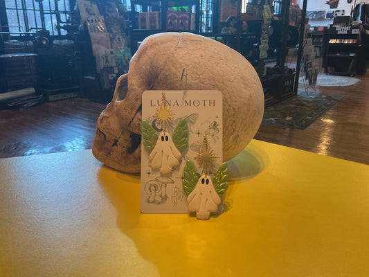 Green Ghost  Earrings