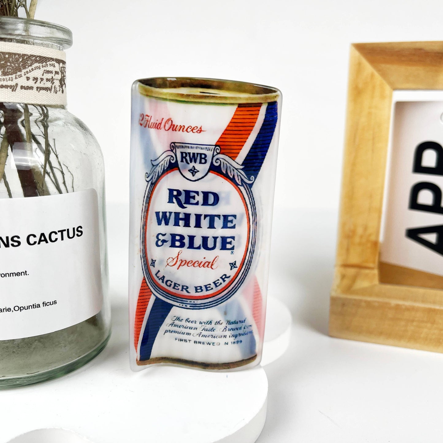 Beer can acetic acid hair claw clip