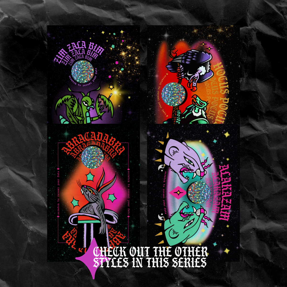 ABRACADABRA Magic Rabbit Scratch Off Fortune Card
