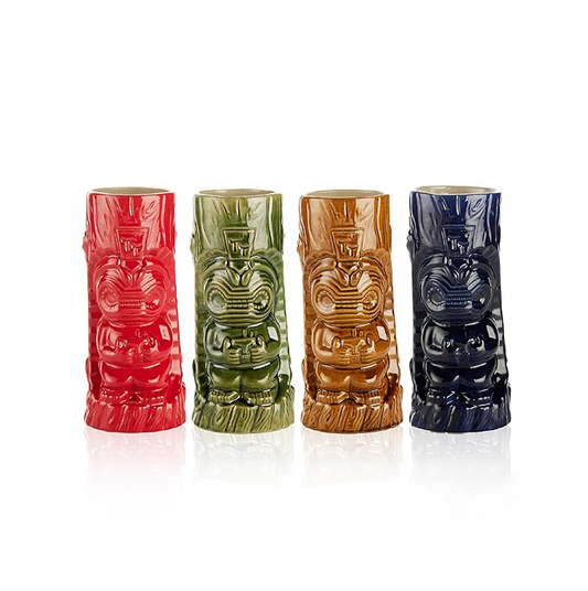 Ceramic Hawaiian Tiki Glass