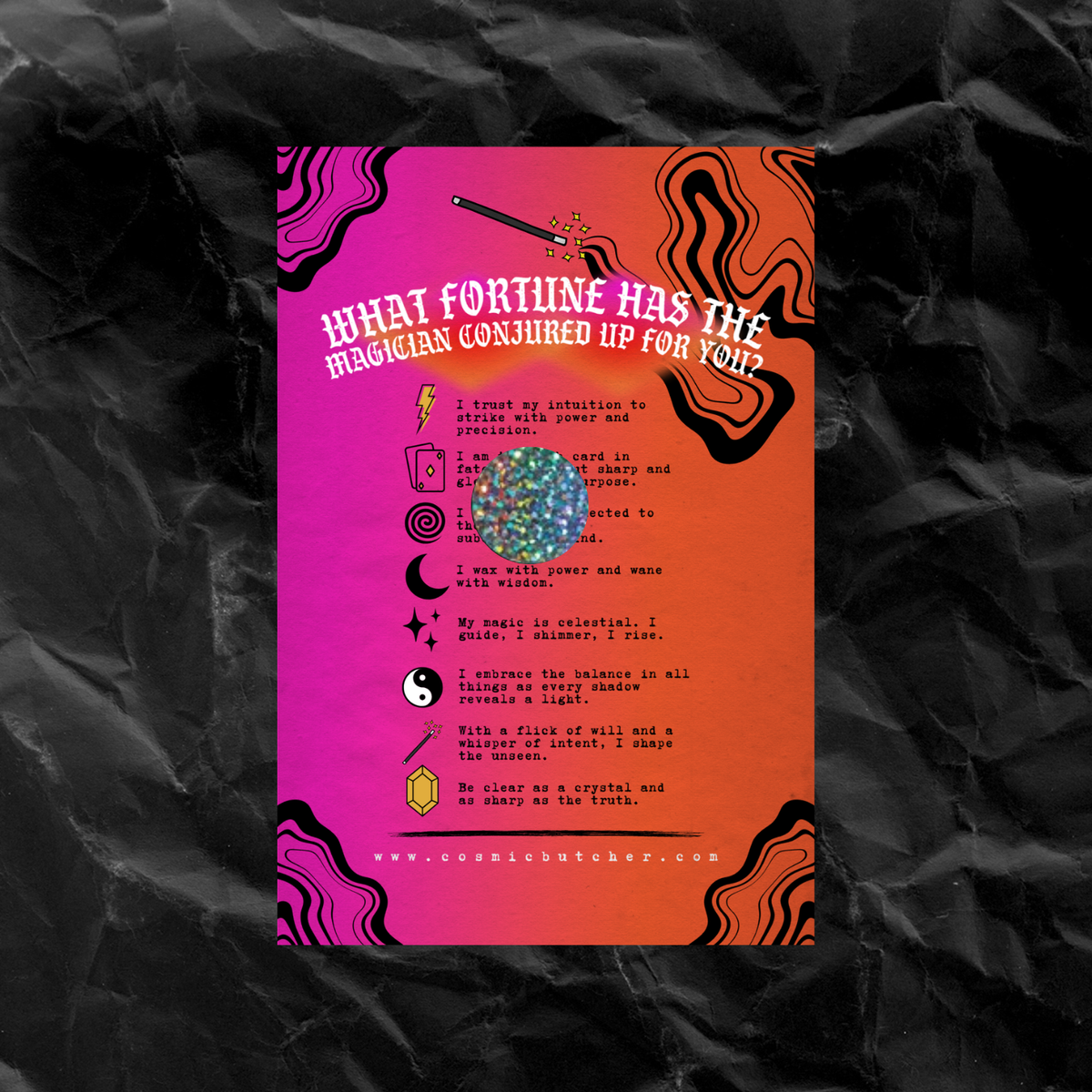 ABRACADABRA Magic Rabbit Scratch Off Fortune Card