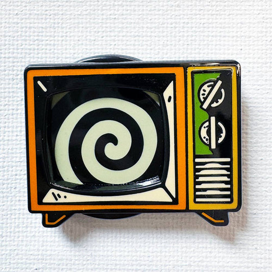 Spinning Hypno TV Deluxe Pin