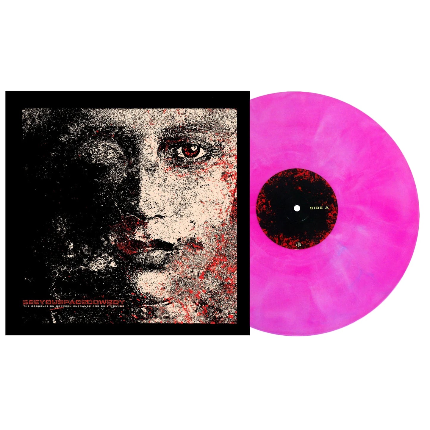 SeeYouSpaceCowboy - The Correlation Between Entrance And Exit Wounds - Magenta, White & Blue Galaxy LP