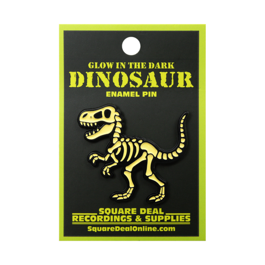 Enamel Pin - Dinosaur - Glow In The Dark T-Rex Skeleton