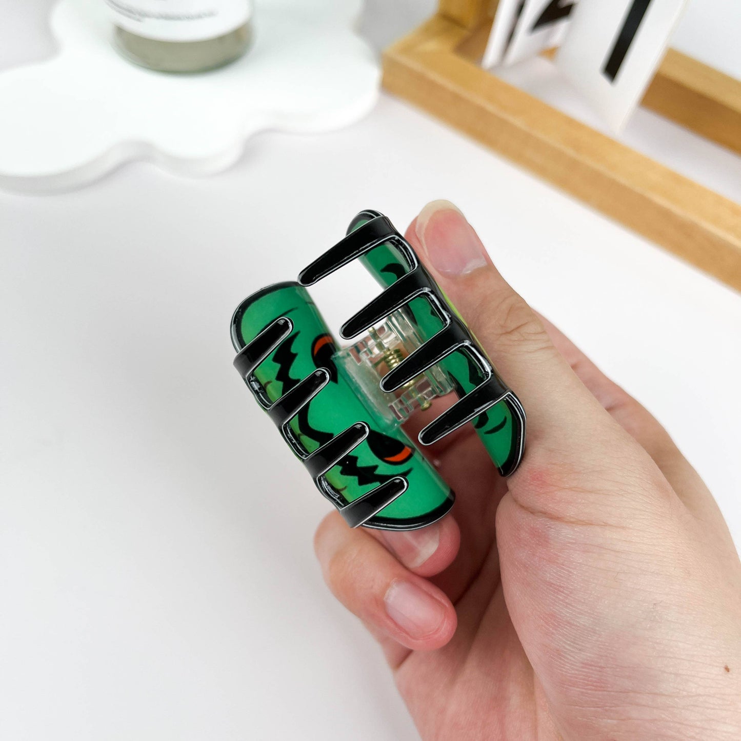 Pumpkin Hair Claw Clip