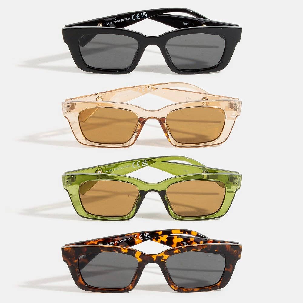 Acetate Rectangle Sunglasses