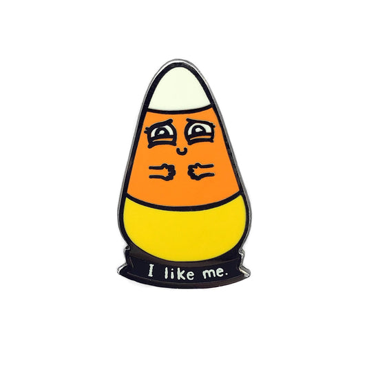 I Like Me Candy Corn Enamel Pin