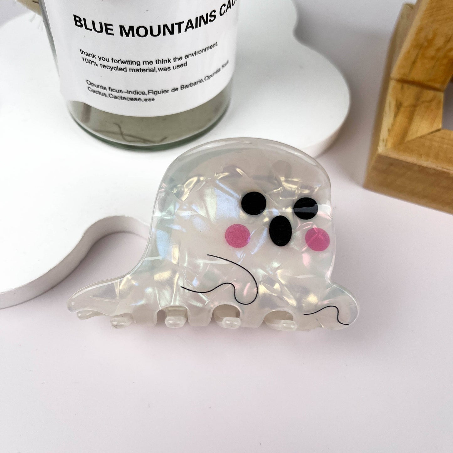 White Ghost Hair Clip