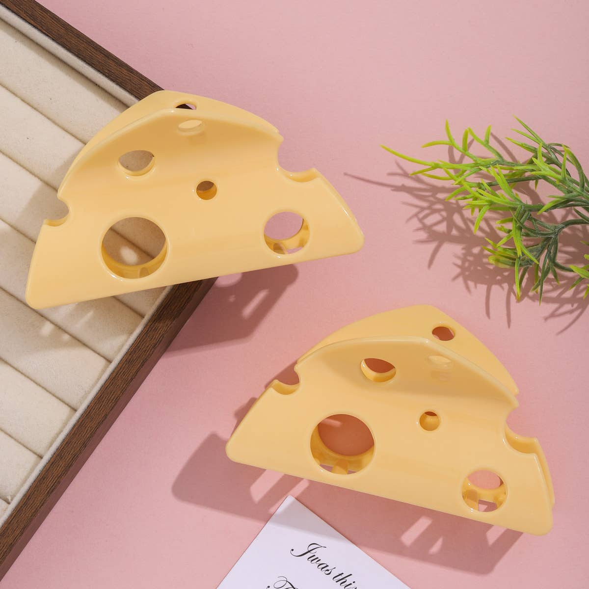 Cheese Wedge Hair Claw Clip