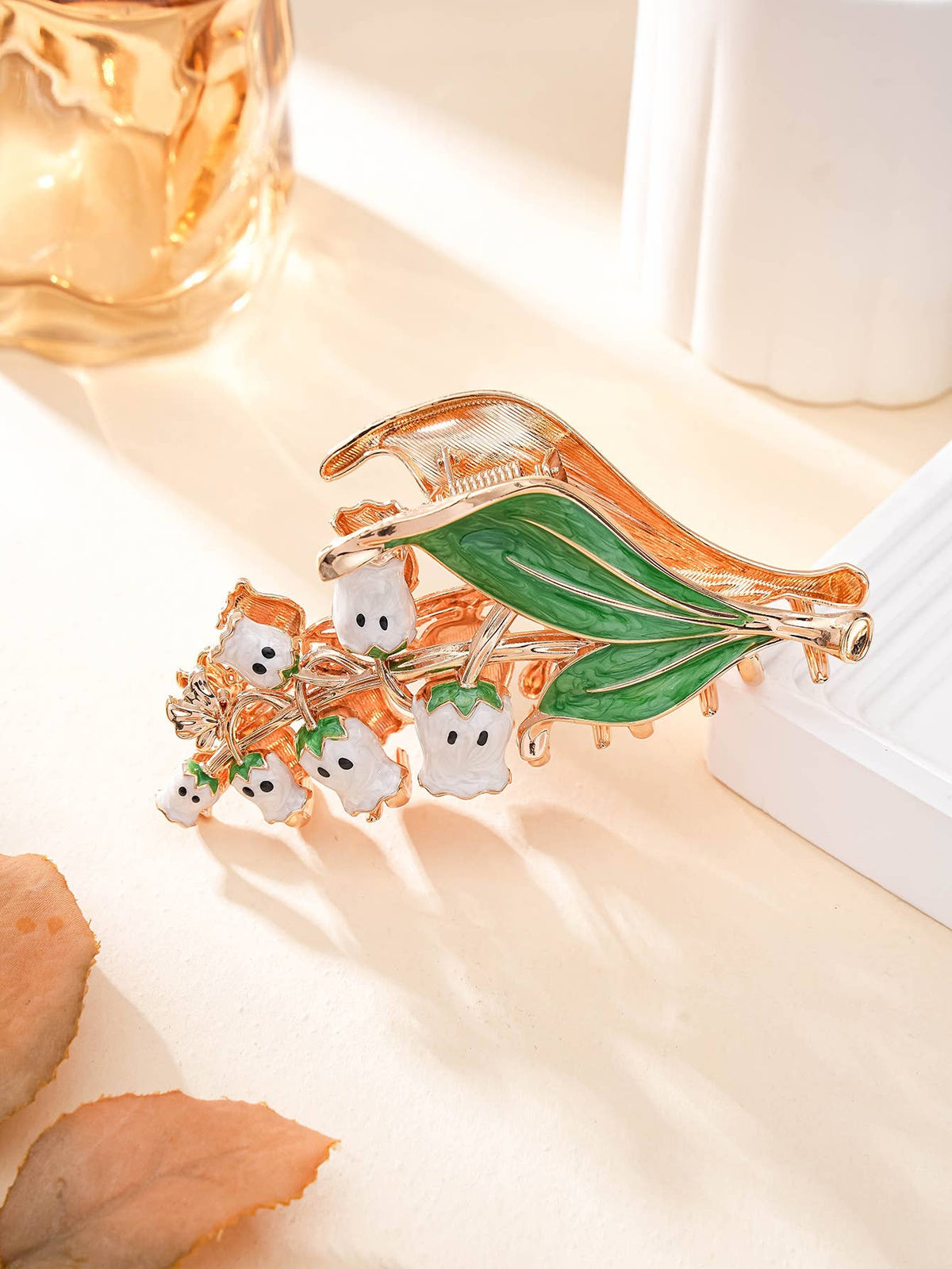 Ghost Lily Hair Claw Clip