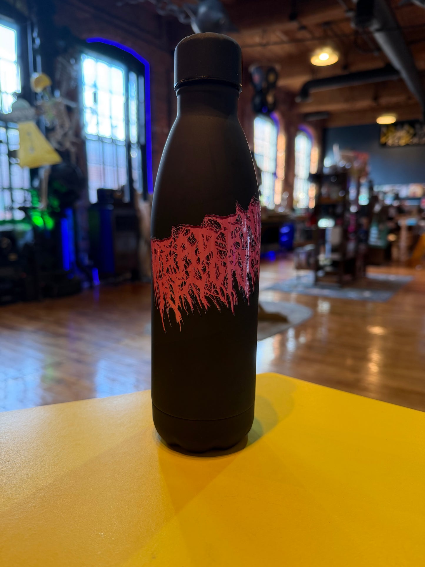 Dead End Records Stainless Steel 790ml Water Bottle Screw Cap Single Walled