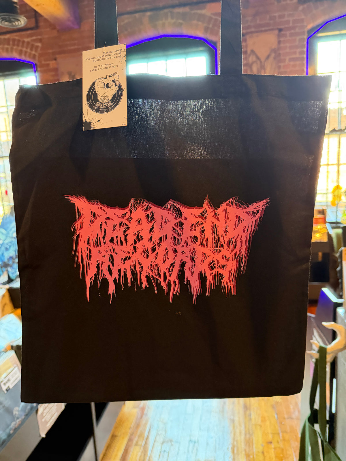 Dead End Records Logo Tote