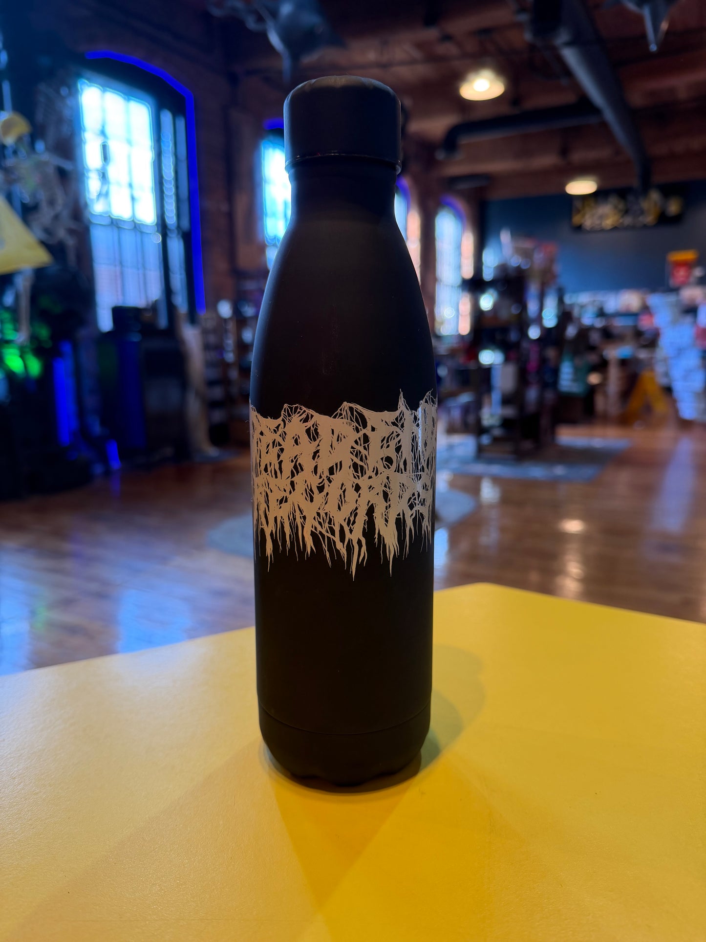 Dead End Records Stainless Steel 790ml Water Bottle Screw Cap Single Walled