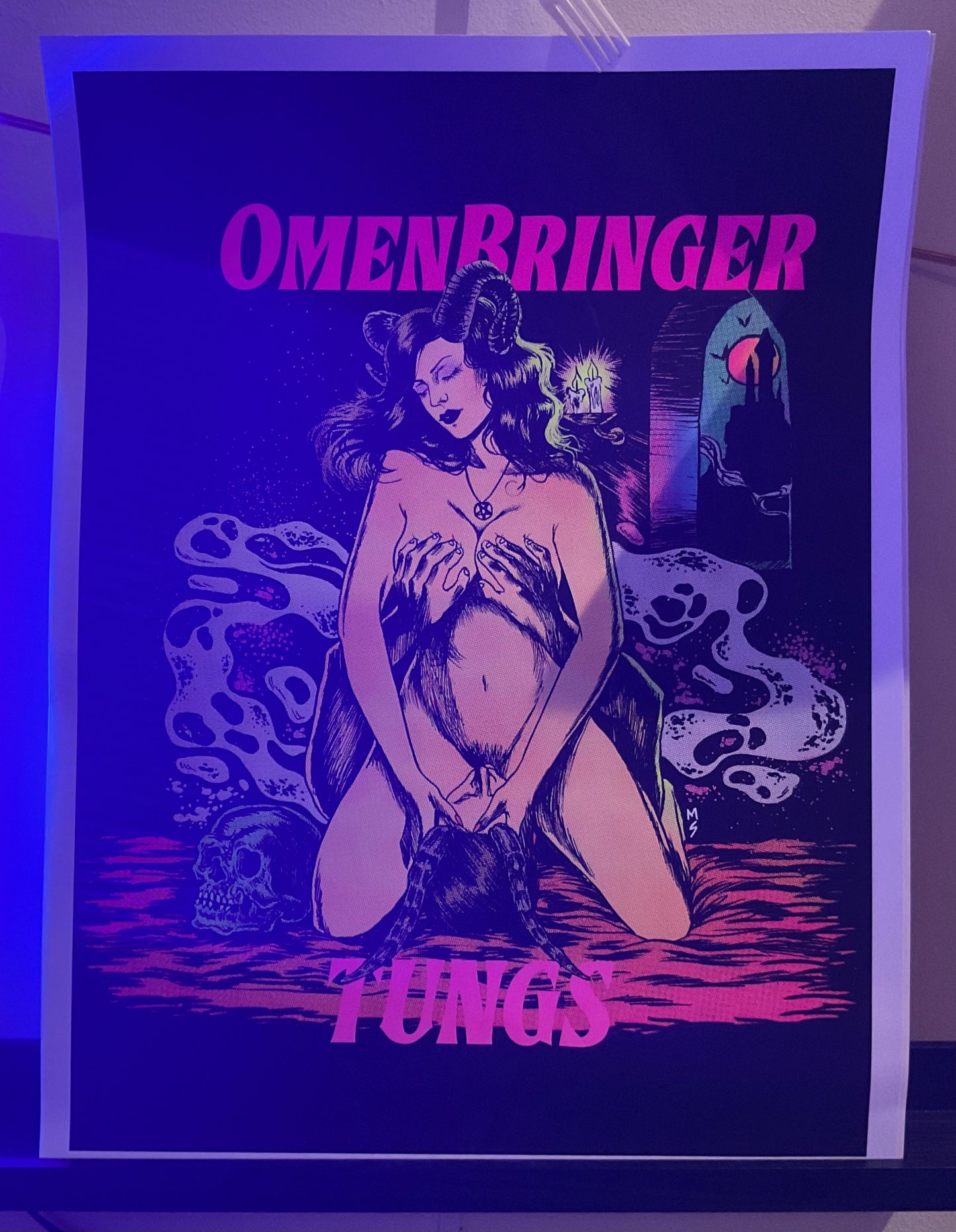 Omenbringer Blacklight Poster
