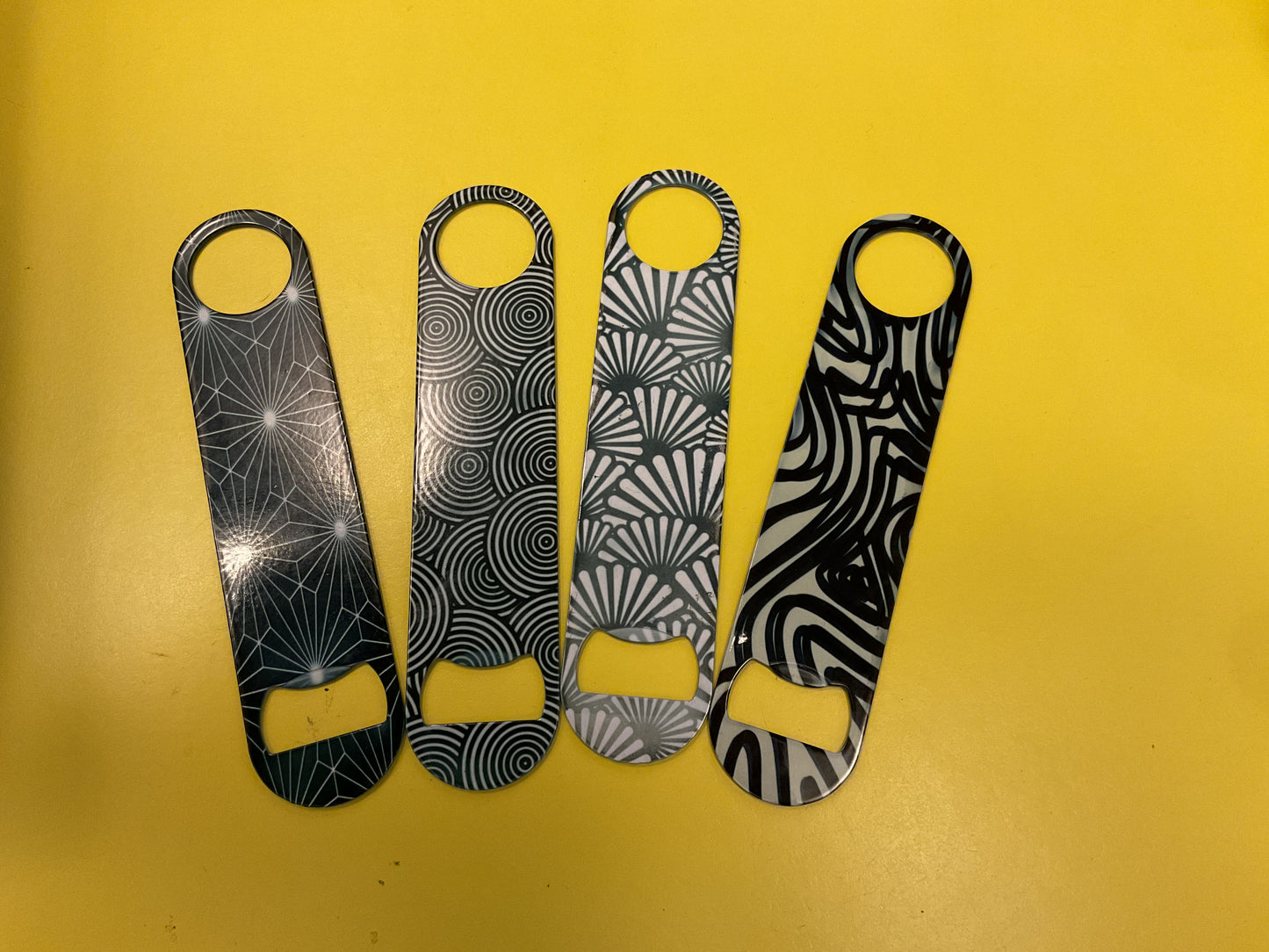 Black and White Bottle Opener
