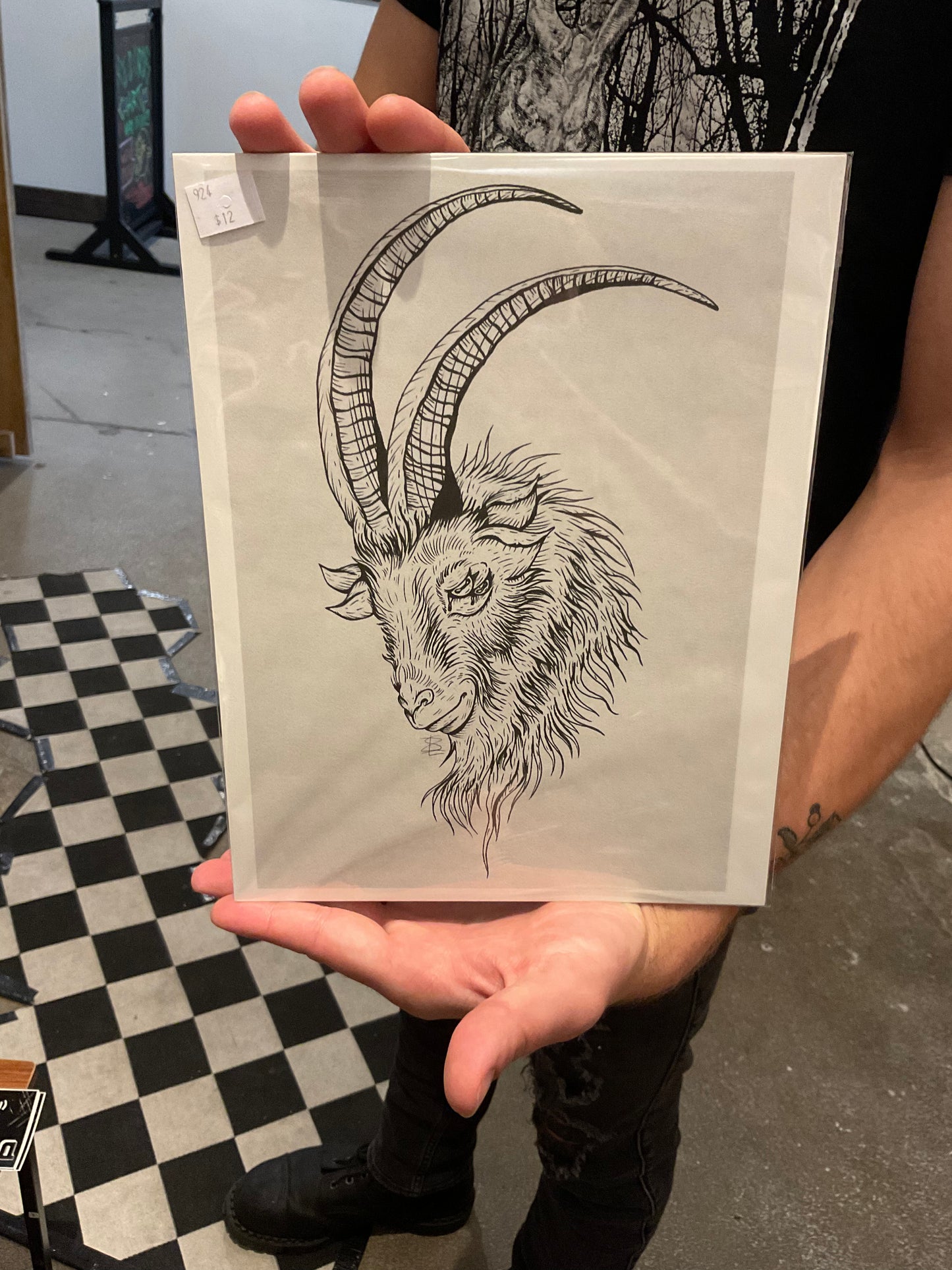 Goat 8.5x11in Print