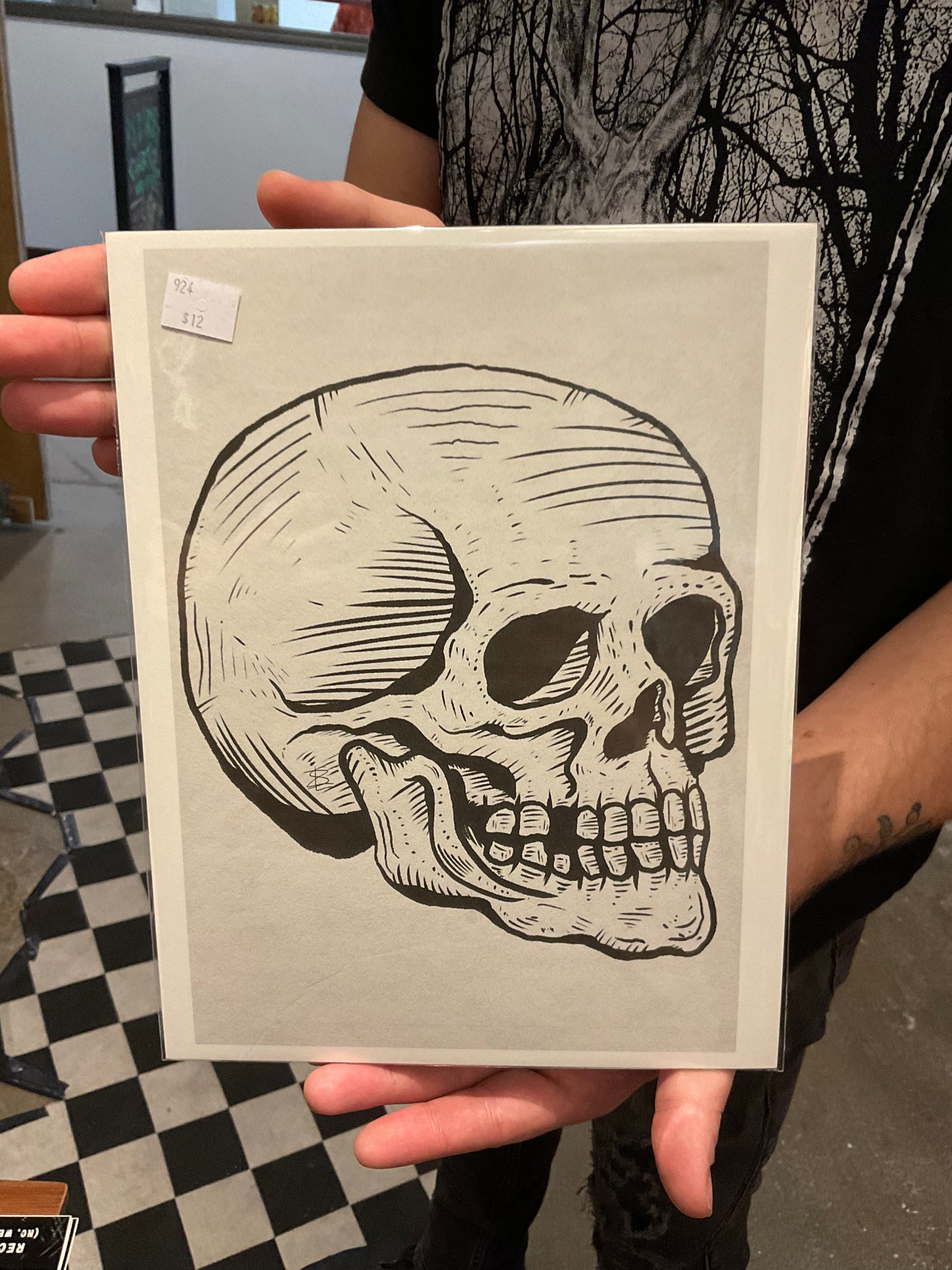 Skull B 8.5x11in Print