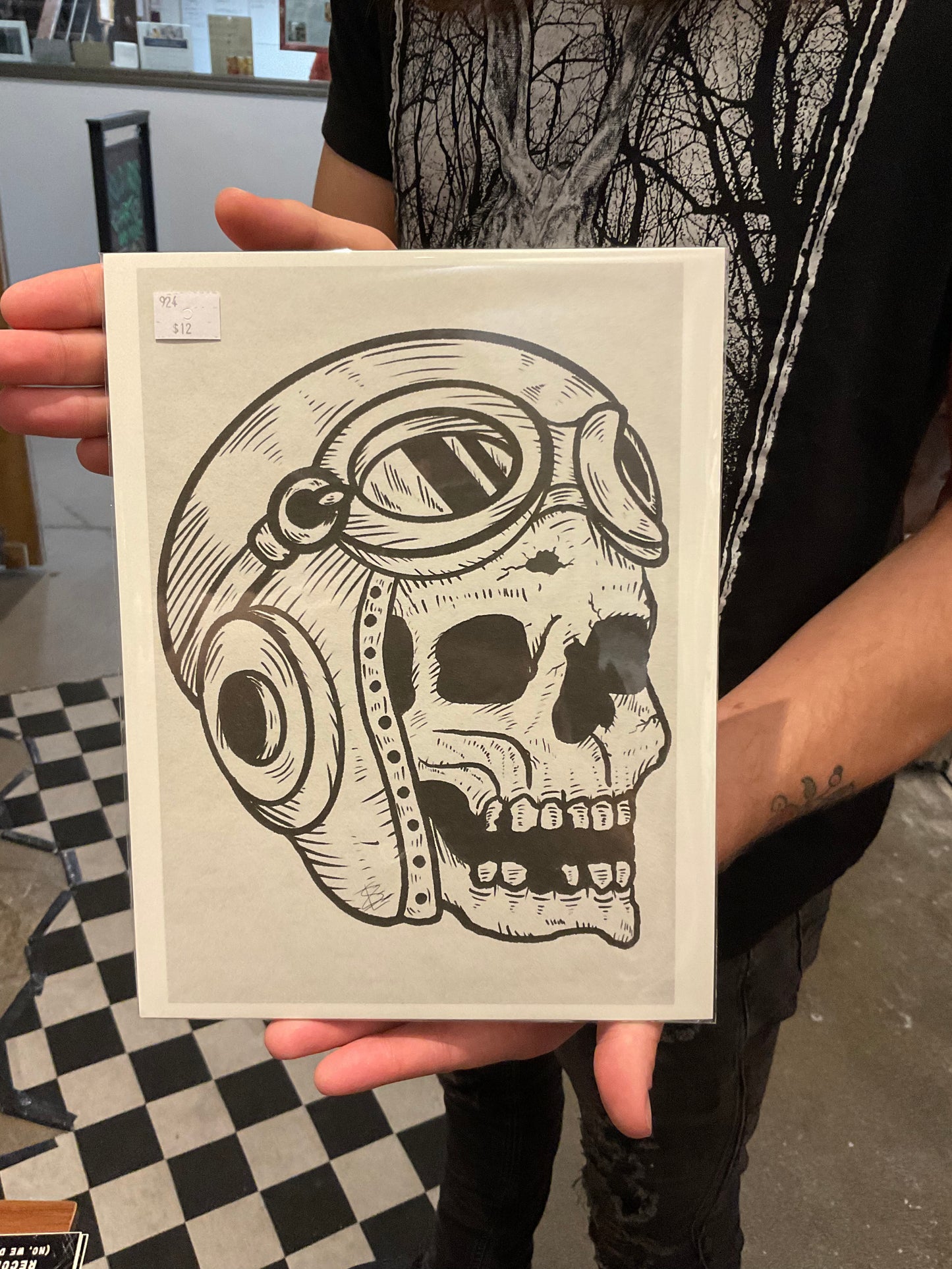 Skull C 8.5x11in Print