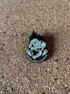 Never Stop Flippin' Enamel Pin