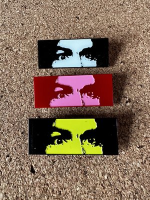 Manson Eyes Enamel Pin