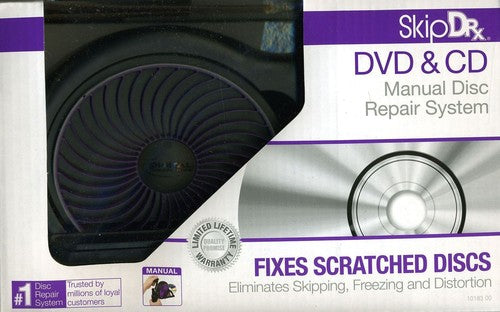 SkipDr Manual CD & DVD Disc Repair System (Black/ Blue)