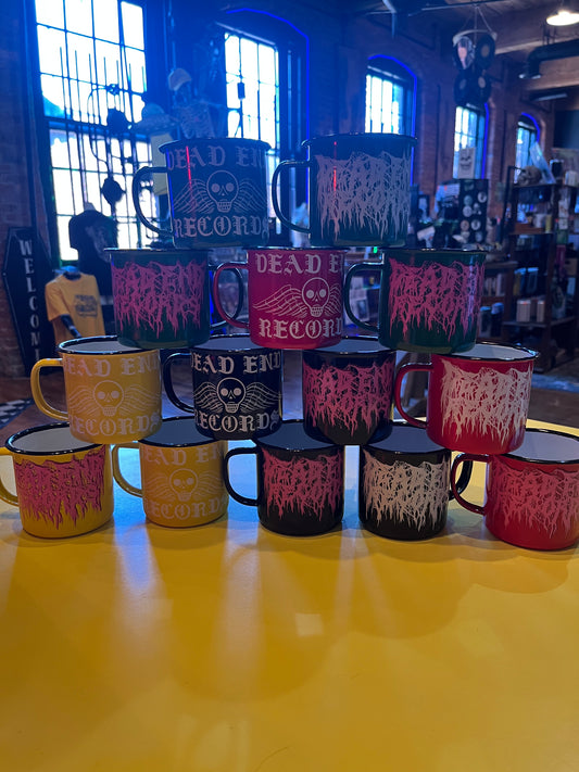 Dead End Records Enamel Mug