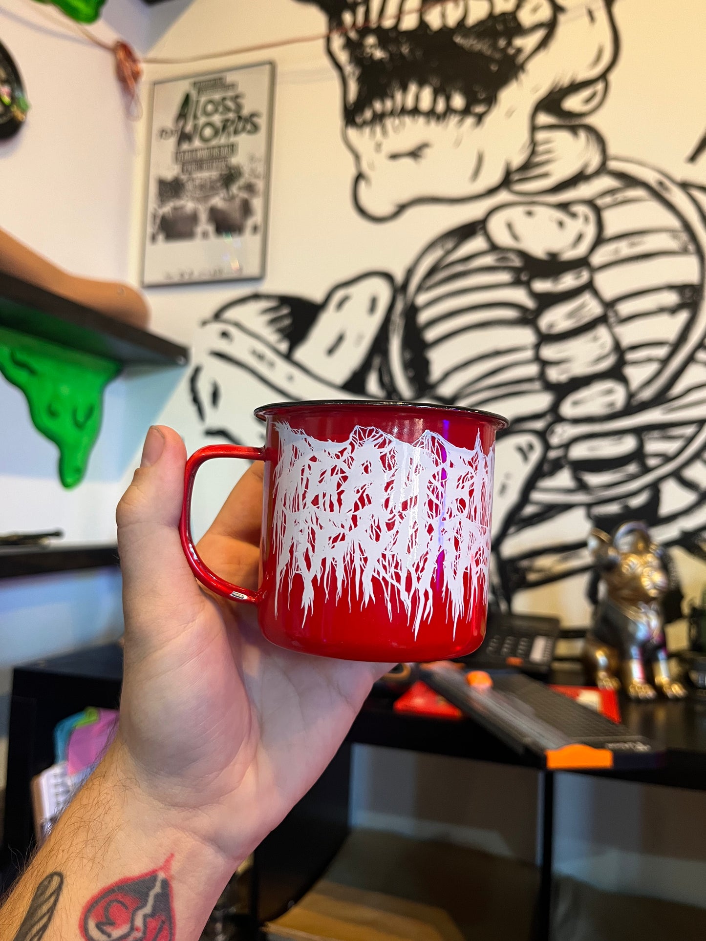 Dead End Records Enamel Mug