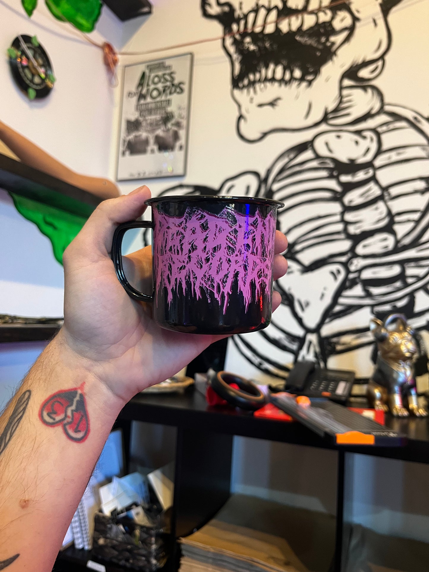 Dead End Records Enamel Mug