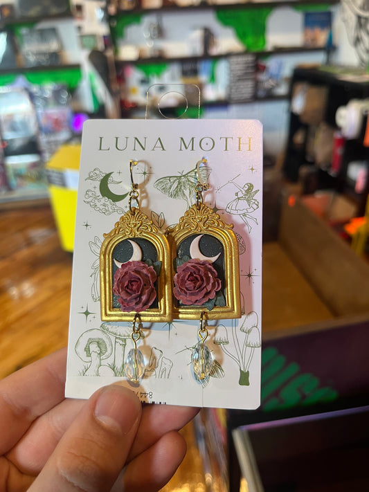 Framed Flower Earrings