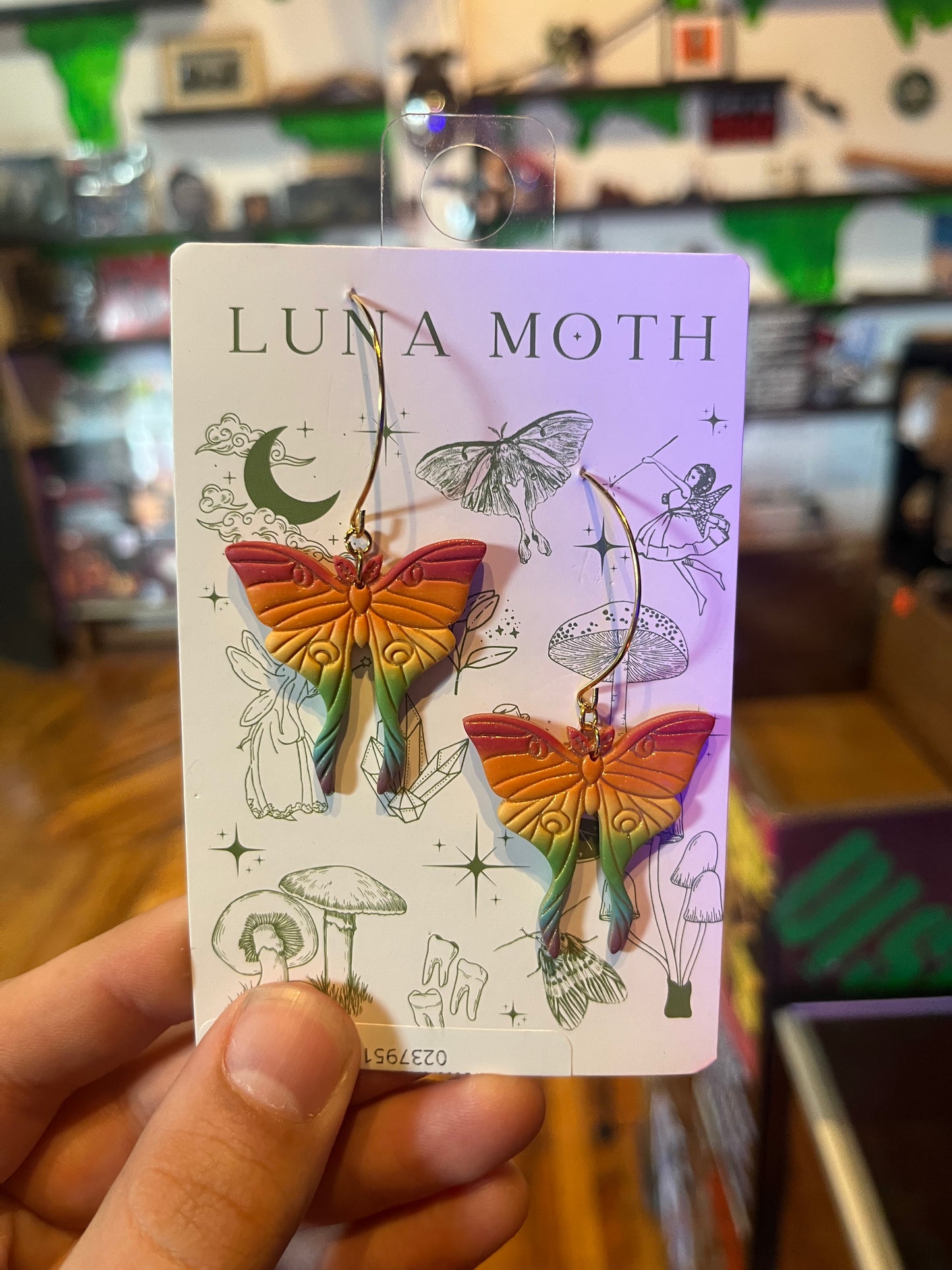 Rainbow Moths Earrings