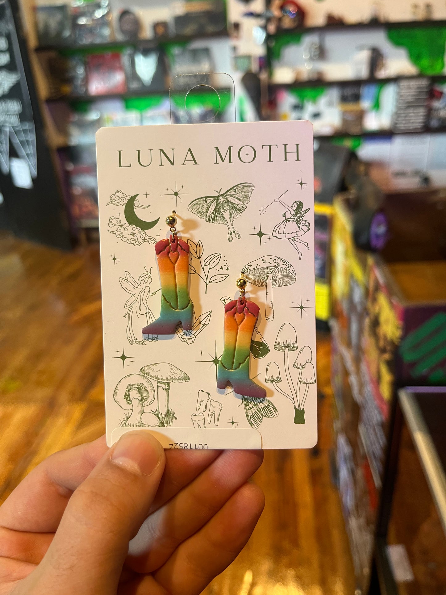 Rainbow Boots Earrings