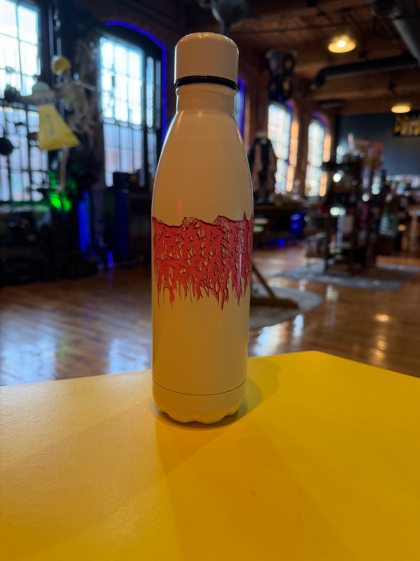 Dead End Records Stainless Steel 790ml Water Bottle Screw Cap Single Walled