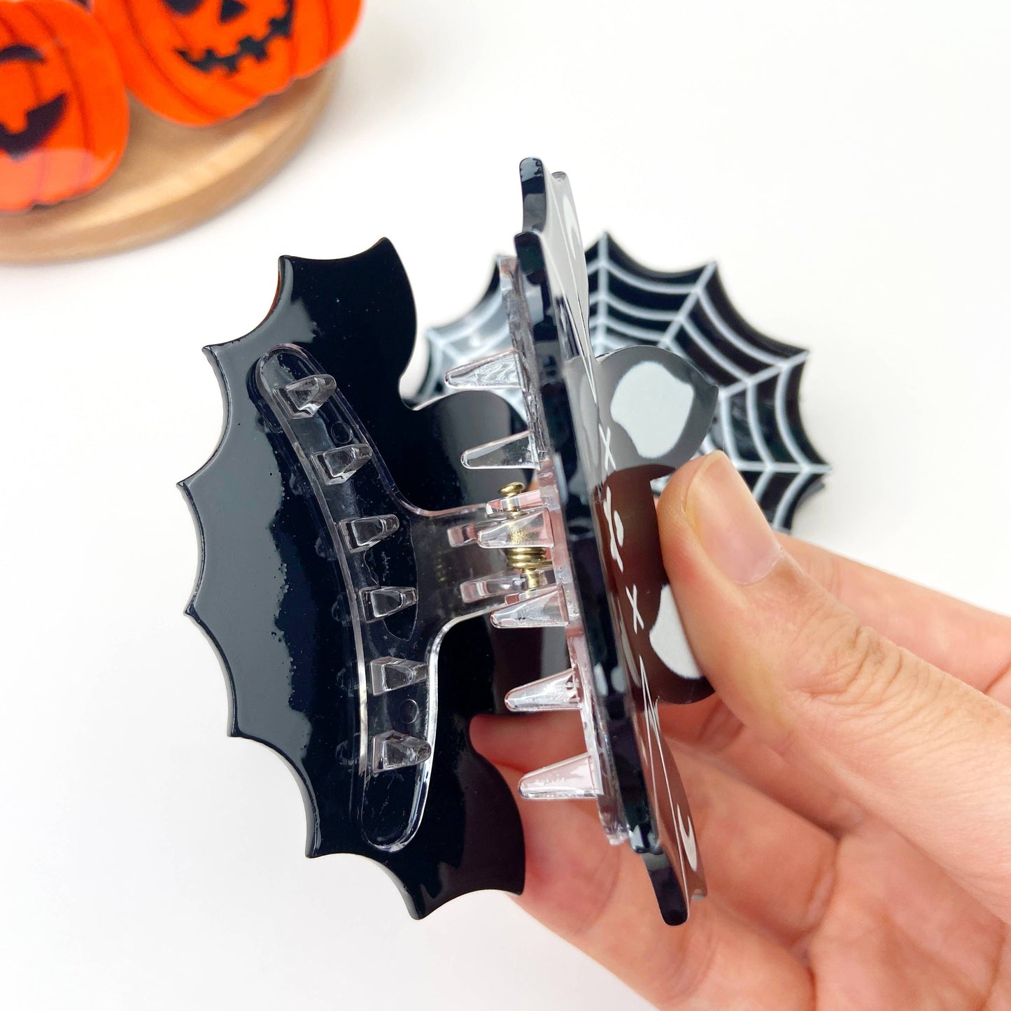 3" Halloween Cute Bat Hair Clips
