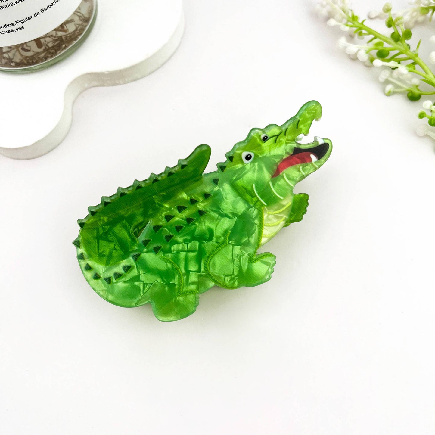 Giant Crocodile Printed Hair Claw Clip