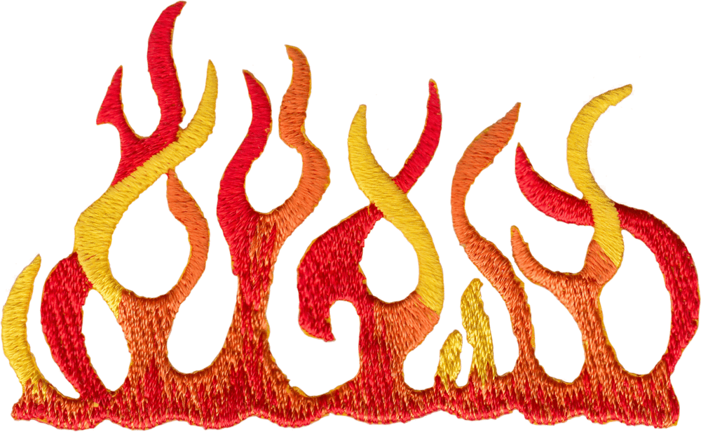 Patch - Flame - Orange And Red
