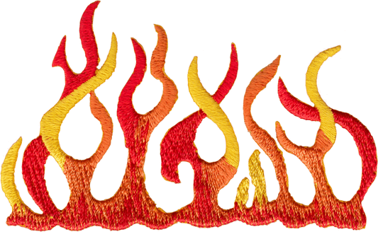 Patch - Flame - Orange And Red