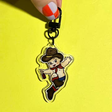 Kewpie Cowboy Keychain