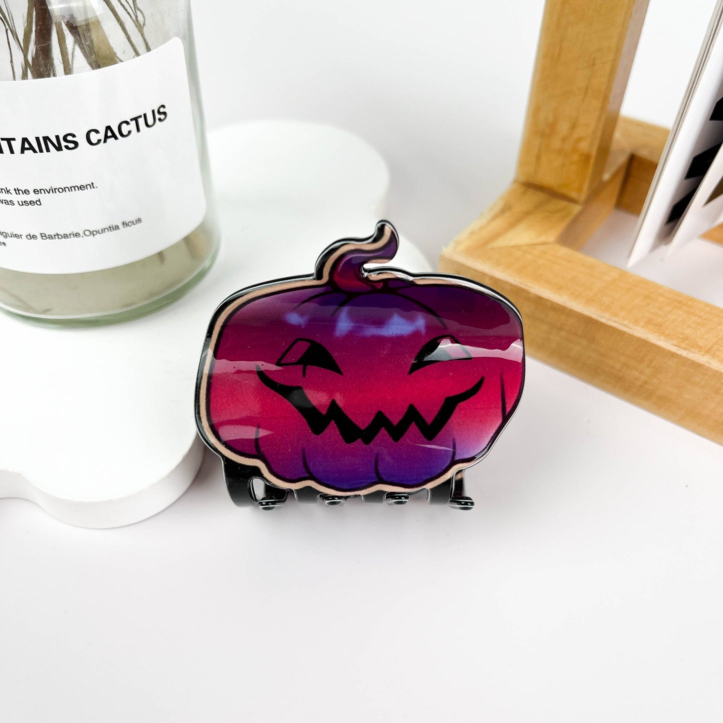 Pumpkin Hair Claw Clip