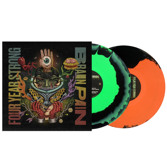 Four Year Strong - Brain Pain Deluxe - Mint Green/Halloween Orange LP