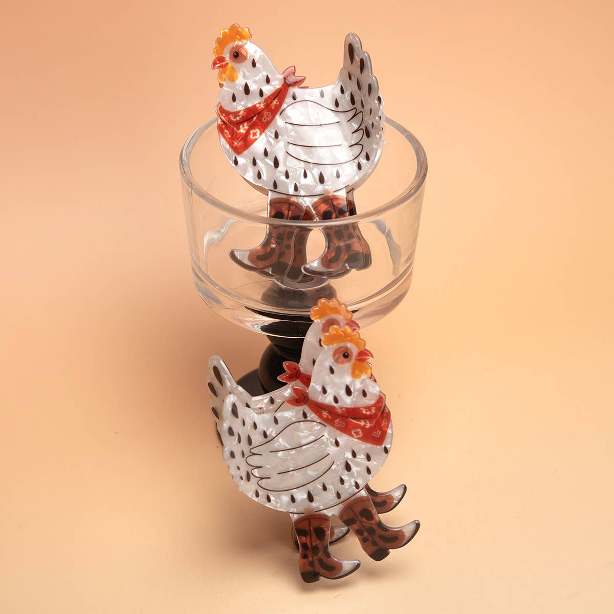 Chicken of the Day Hair Claw Clip