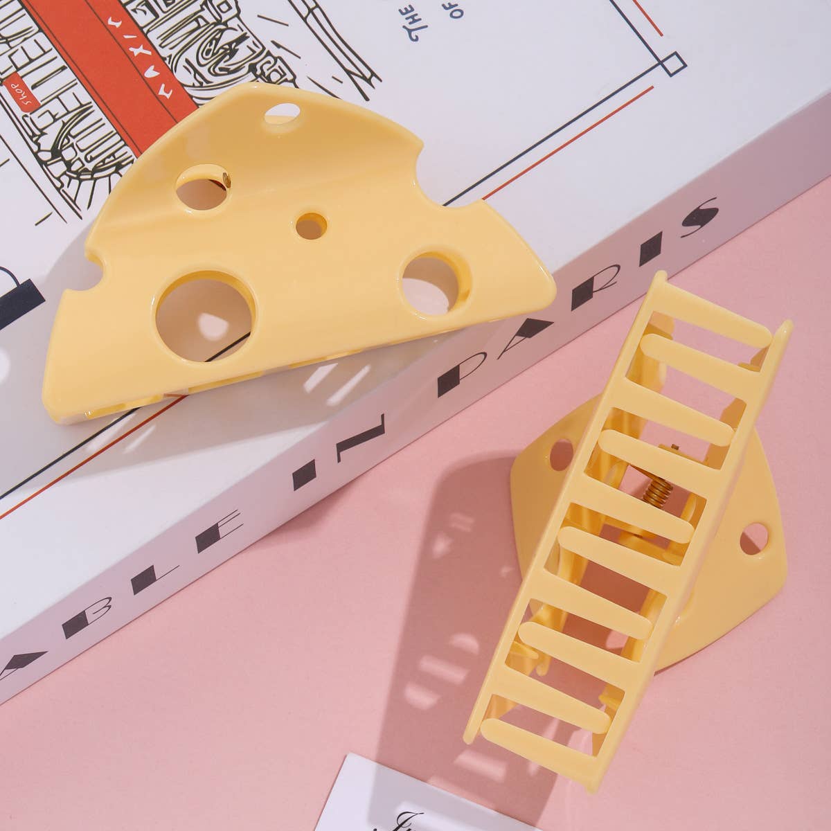 Cheese Wedge Hair Claw Clip