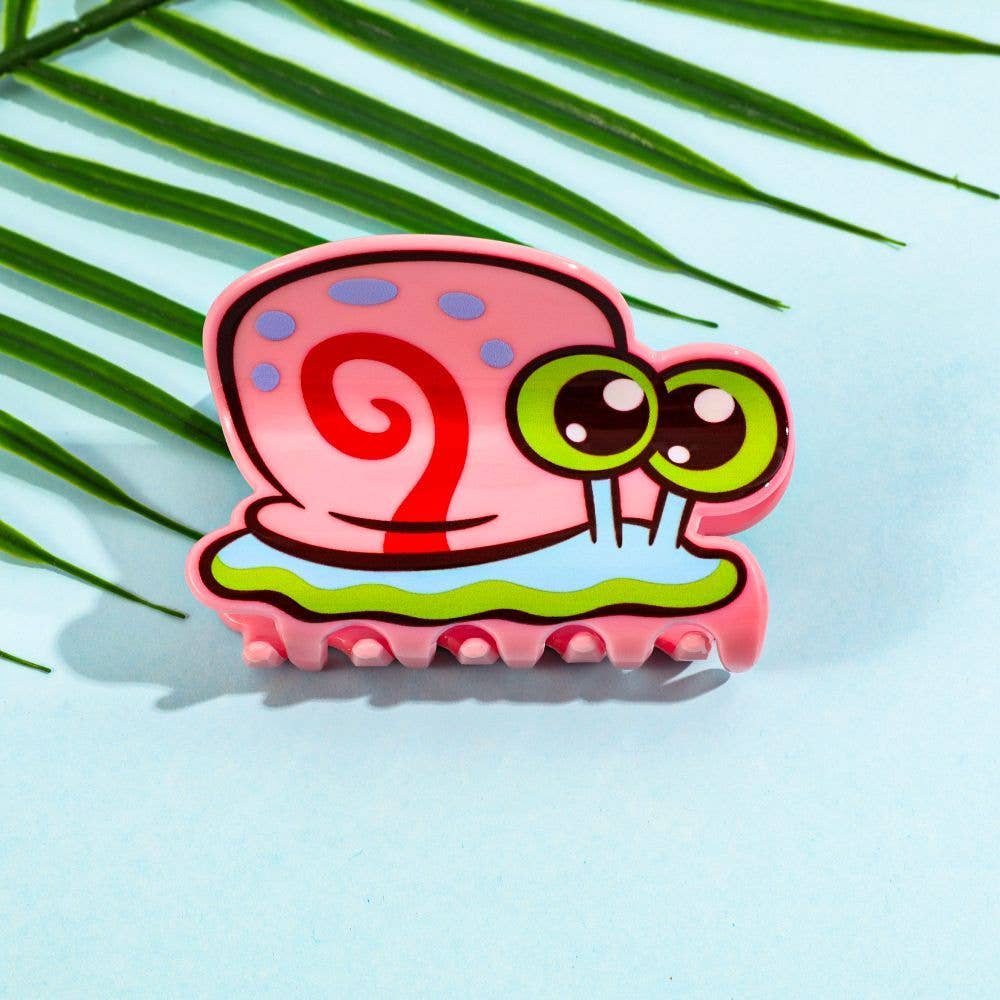 Pink Snail Hair Claw Clip