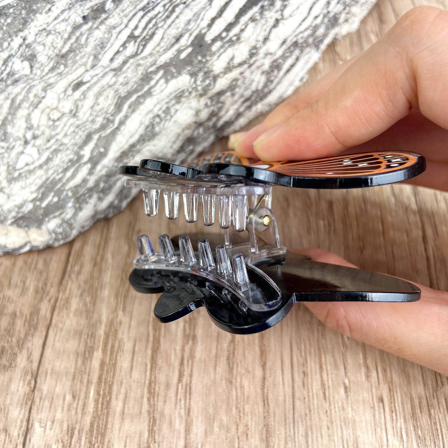 Butterfly Skull Hair Clip