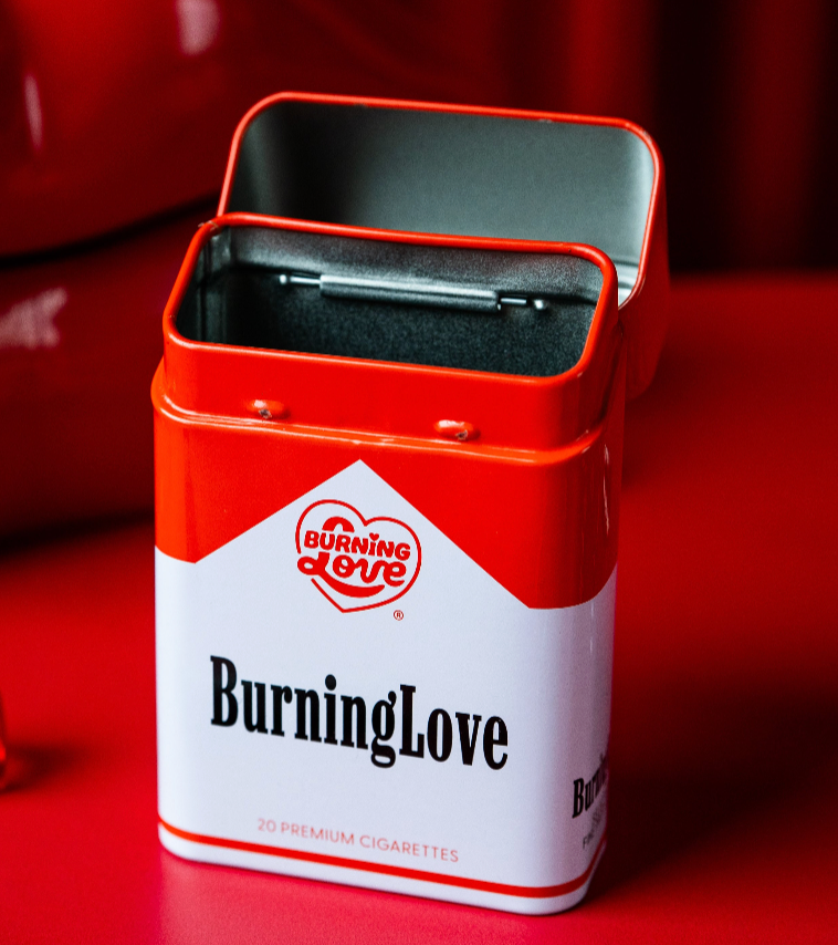 Tin Accessory Case- Burning Love