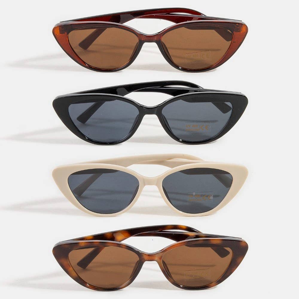 Narrow Cat Eye Frame Sunglasses