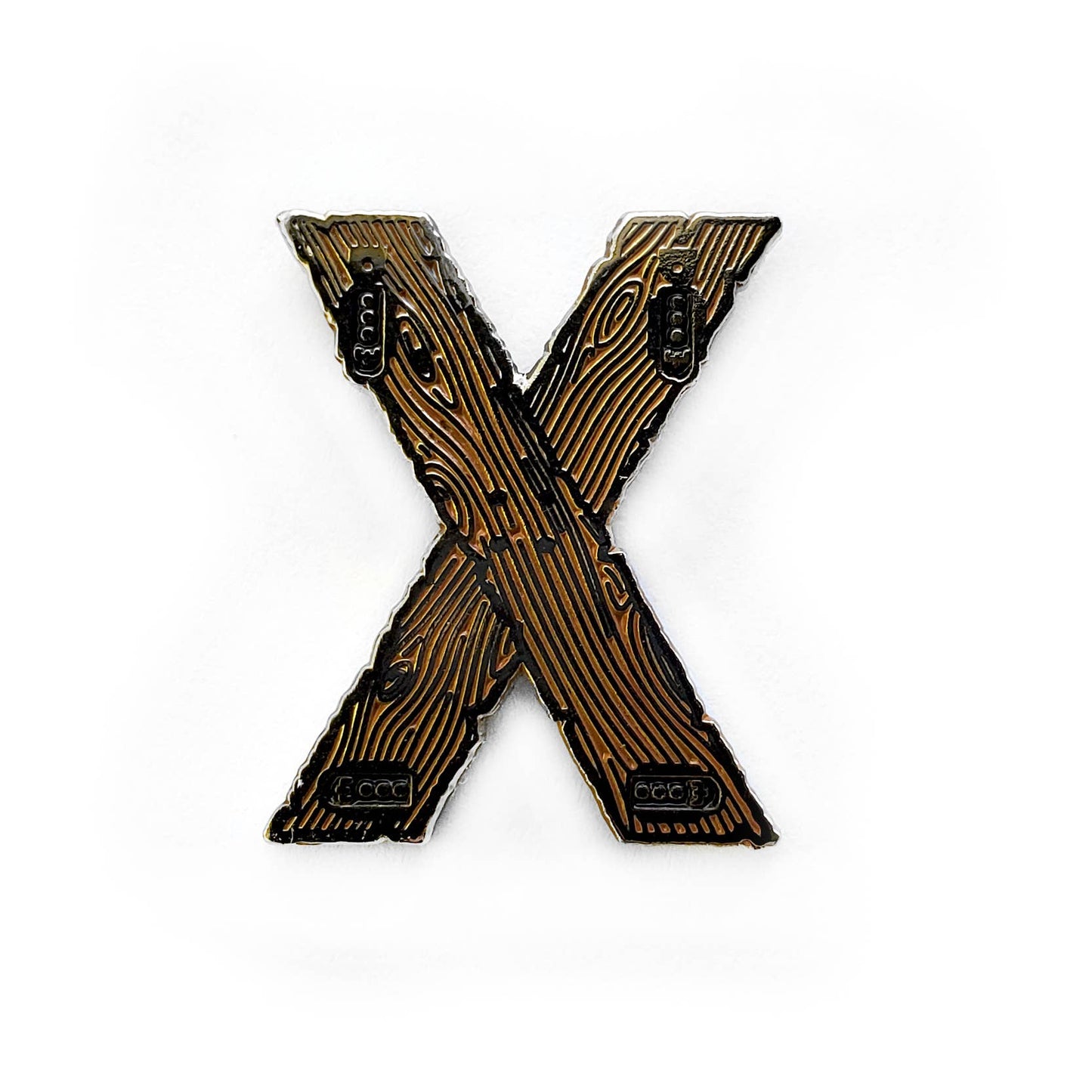 Saint Andrew's Cross BDSM Enamel Pin