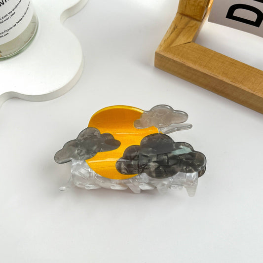 Colorful Sunset Acrylic Hair Claw Clip